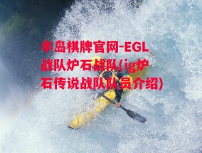 半岛棋牌官网-EGL战队炉石战队(ig炉石传说战队队员介绍)